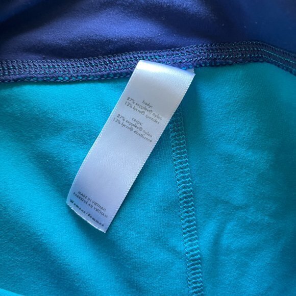 LUCY POWERMAX BLUE CAPRI LEGGINGS WOMENS SIZE M‎ ATHLETIC YOGA RUNNING - Picture 6 of 7